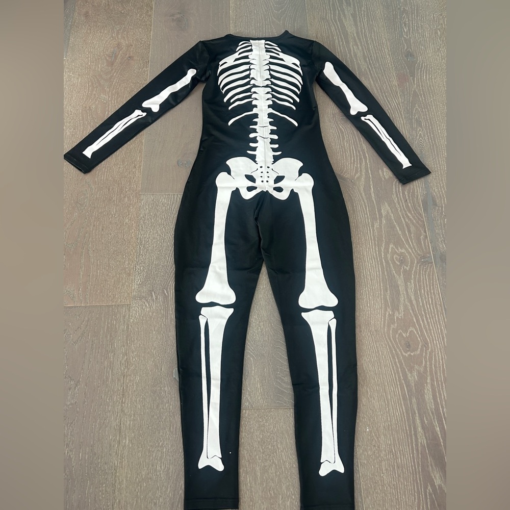 Tipsy Elves Black and White Skeleton Jumpsuit